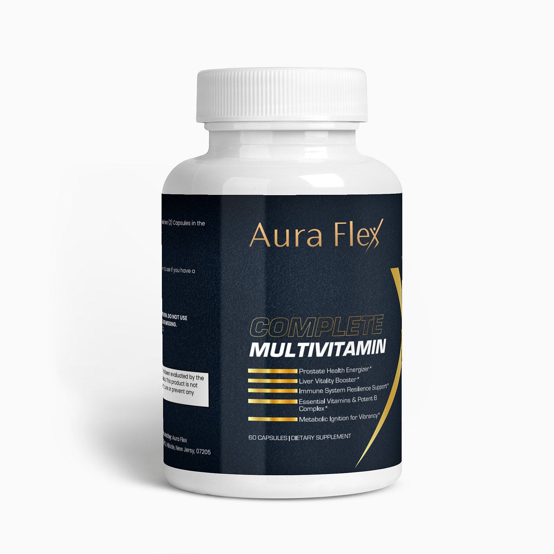 Complete MultivitaminThe word “complete” doesn’t do this quality multivitamin justice. That is because our multivitamin supplement comes loaded with all the crucial vitamins and mineralsVitamins & MineralsAura FlexComplete Multivitamin