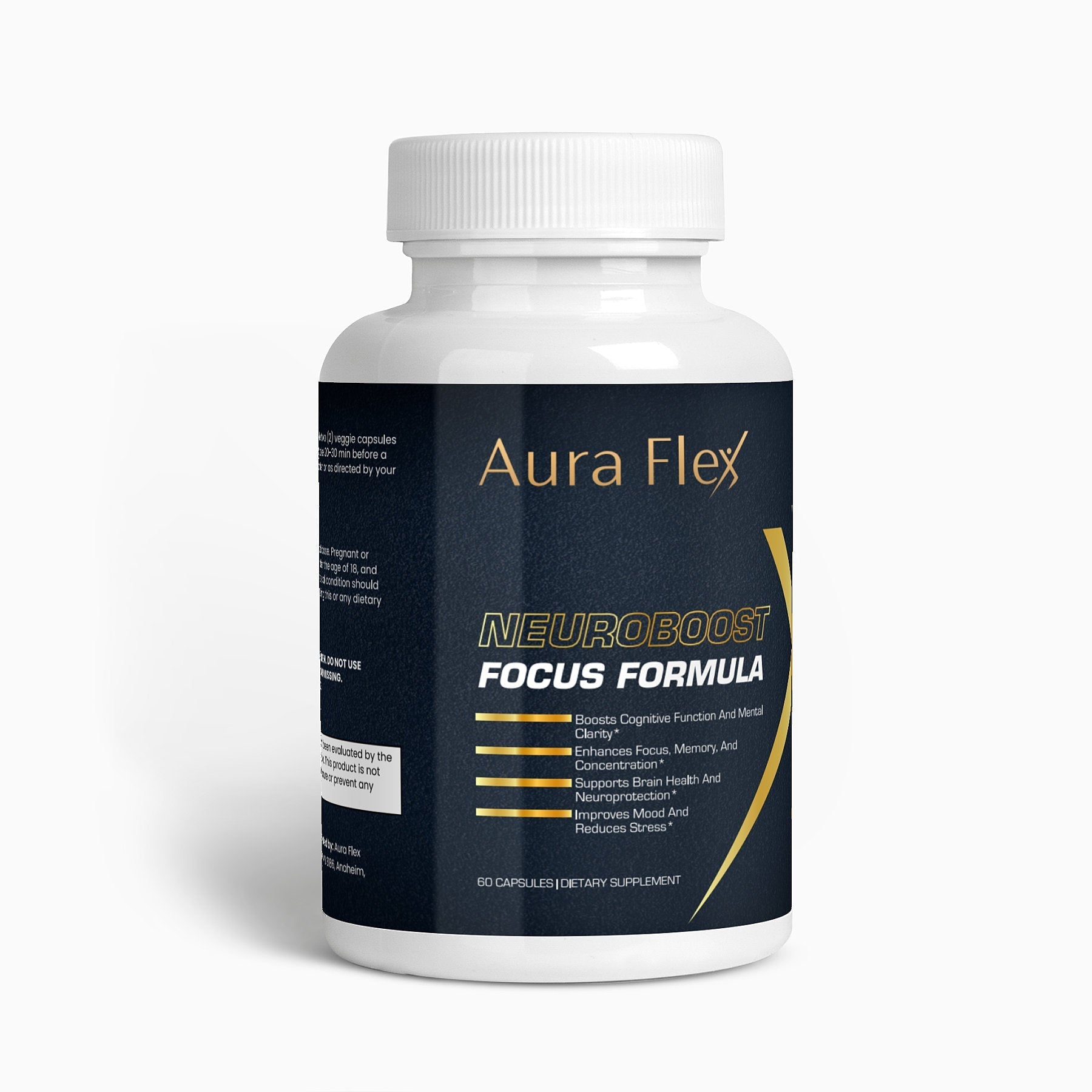 Nootropic Brain & Focus FormulaNootropic Brain &amp; Focus Formula combines a number of powerful amino acids such as Dimethylaminoethanol (DMAE Bitartrate), L-Glutamine, L-Tyrosine, and GABA, whicSpecialty SupplementsAura FlexNootropic Brain & Focus Formula